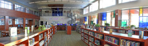 empty school library