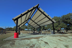 outdoor covered picnic area