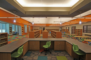 empty elementary school library