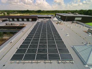 solar panel installation on roof