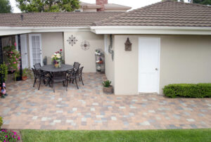 Back patio stonework